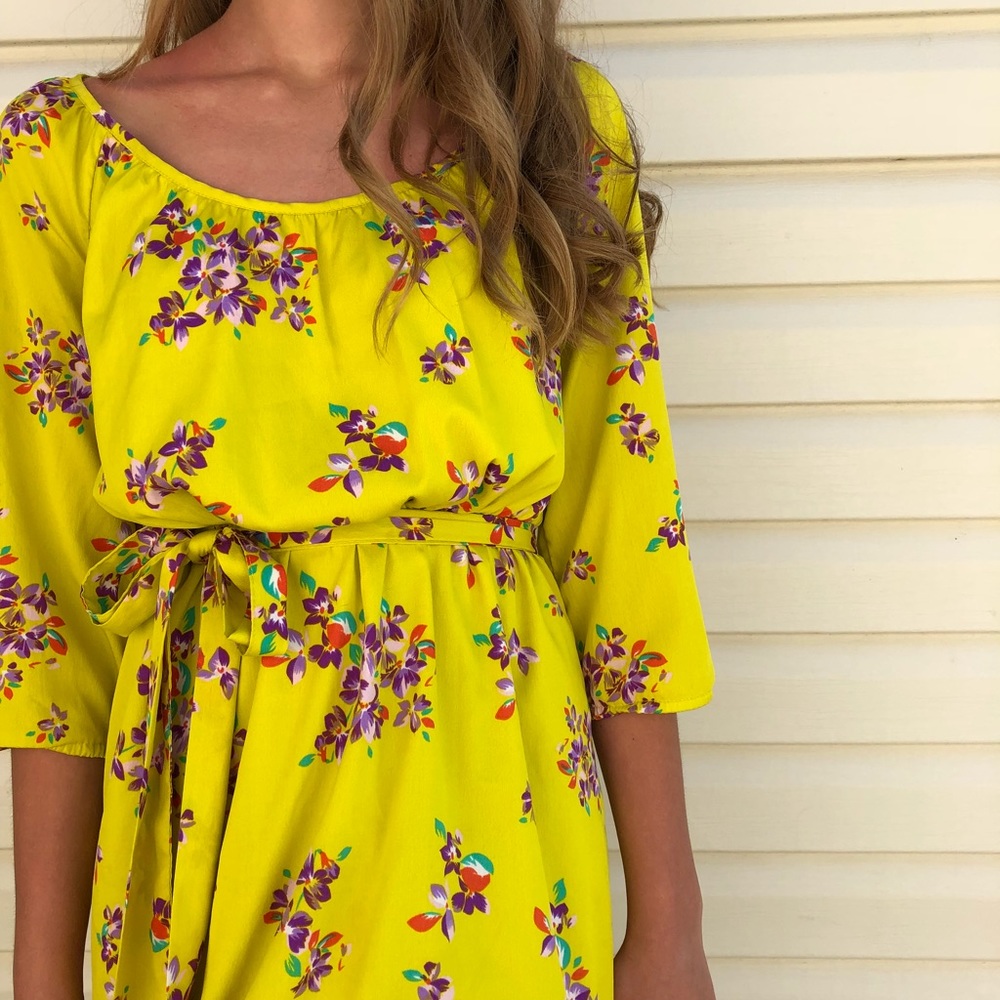 yellow dress XS